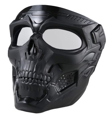 Airsoft Skull Mask Full Face Tactical Masks with PC LensResistant Army Fans Supplies Tactical Mask for Halloween Paintball Game Movie Props Party and Other Outdoor Activities