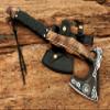 Fully Customized Carbon Steel Axe | Handmade Functional Axe | Viking Axe with Olive Wood Handle view 2
