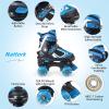 Nattork Kids Roller Skates for Boys Girls, 4 Sizes Adjustable Quad Skates with Light up Wheels,Beginner Kids Roller Skates Indoor Outdoor view 3