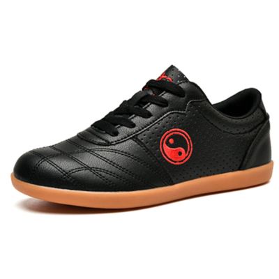 DAFLIN Taekwondo Lightweight Shoes Boxing Kung Fu Taichi Sports for Adults (Color : Black, Size : 6 US)