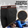 KOOPOW Boys Sliding Shorts Youth Baseball Cup Slider Shorts with Soft Protective Athletic Cup Baseball, Football, Lacrosse Black/Red view 3