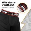 KOOPOW Boys Sliding Shorts Youth Baseball Cup Slider Shorts with Soft Protective Athletic Cup Baseball, Football, Lacrosse Black/Red view 4