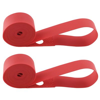 ZZLZX 2PCS 29" x18mm Resistant Durable Elastic Nylon Red Bicycle Rim Tape Bike Wheel Liner 700C for Road Bike MTB Mountain Bike Tube Protector Wheel Liner 700C, 700C Bike Rim Tape