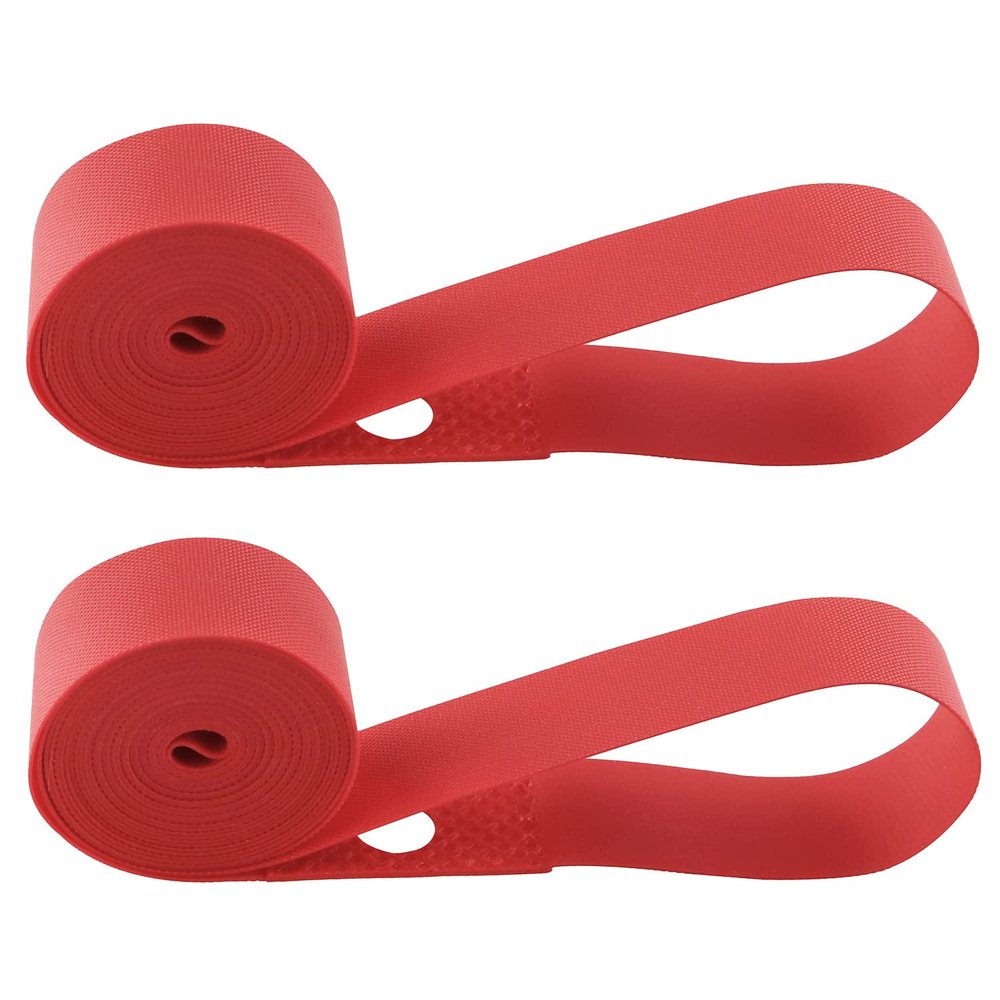 ZZLZX 2PCS 29" x18mm Resistant Durable Elastic Nylon Red Bicycle Rim Tape Bike Wheel Liner 700C for Road Bike MTB Mountain Bike Tube Protector Wheel Liner 700C, 700C Bike Rim Tape