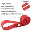 ZZLZX Bike Rim Strips 26" x 20mm 2PCS 26" x 20mm Resistant Durable Elastic Nylon Red Bicycle Rim Tape Bike Wheel Liner for Road Bike MTB Mountain Bike Tube Protector Wheel Liner, Bike Rim Tape view 3