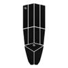 AQUBONA 11 Piece Surf Small Deck Traction Pad Premium EVA Grip Foam with 3M Adhesive for Longboard Paddleboard Surfboard, Deck Pad/Traction Pad/Tail Pads White, Black view 3