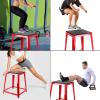 Hasopy Plyometric Platform 24 Inch Fitness Exercise Jump Box Step for Plyometric Jumping Exercise Training (Red) view 4