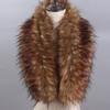 homeemoh Faux Fur Trim for Hood Replacement, Women's Faux Fur Collar Scarf Neck Collar Replacement for Winter Jacket Coat,50cm/19.68",Russet Jacquard view 2