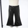 Agoky Kids Girls Sparkly Sequins Dance Pants Wide Leg Bell Bottoms Flared Trousers Hip Hop Jazz Disco Performance Costume Black 2-3 Years view 4