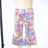Agoky Kids Girls Sparkly Sequins Dance Pants Wide Leg Bell Bottoms Flared Trousers Hip Hop Jazz Disco Performance Costume Colorful 7-8 Years view 4