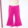 Agoky Kids Girls Sparkly Sequins Dance Pants Wide Leg Bell Bottoms Flared Trousers Hip Hop Jazz Disco Performance Costume Hot Pink 13-14 Years view 4