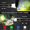 WINDFIRE 4 Color in 1 Tactical Flashlight, Red Green Blue White Light LED Hunting Flashlights with Scope Mount, Waterproof Zoomable Multicolor Flashlight Hog Coyote Fox Predator Light view 3