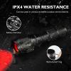 WINDFIRE 4 Color in 1 Tactical Flashlight, Red Green Blue White Light LED Hunting Flashlights with Scope Mount, Waterproof Zoomable Multicolor Flashlight Hog Coyote Fox Predator Light view 4
