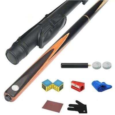 Pool Cue Sticks 57 Inch 20 Oz Solid Wood Pool Cue Sticks with 10mm Cue Tips | 3/4 Jointed Snooker Cue Used for School Home Billiard Club | Gifts for Pool Players (Color : B, Size : 145cm)