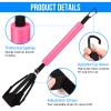 TOBWOLF Spiking Volleyball Trainer with Bottom Holder, Adjustable Volleyball Spike Pal for Basketball Hoop, Solo Practice Trainer Volleyball Spike Training Aid & Serving Hitting Trainer - Pink view 3