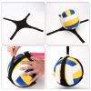 TOBWOLF Spiking Volleyball Trainer with Bottom Holder, Adjustable Volleyball Spike Pal for Basketball Hoop, Solo Practice Trainer Volleyball Spike Training Aid & Serving Hitting Trainer - Pink view 4