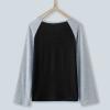 Little Girls Casual Long Sleeve T Shirts Crewneck Tunic Tops 4-13Y Kids Button Striped Tee Blouses (09#Black, 6-7 Years) view 3