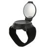 Alomejor Cycling Wrist Mirror, Mirror with Nylon Wrist Arm Strap Convex Black 5cm Diameter Rearview Mirror for Motorcycles view 1