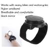Alomejor Cycling Wrist Mirror, Mirror with Nylon Wrist Arm Strap Convex Black 5cm Diameter Rearview Mirror for Motorcycles view 4