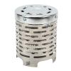 Camping Mini Heater, Portable Stainless Steel Tent Stove for Hiking and Travel C Includes Handle and Mesh Bag (Silver) view 1