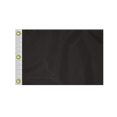 AGAS Black Golf Flags Mini with Grommets 14x20 inch - Printed Single Sided 200D Nylon - Double Sewn Edges - Golf Flags with Canvas Heading and 3 Brass Grommets - Practice Pin Flags - Putting Green Flags - Waterproof Putting Green Flags Mini Pin Flags