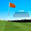 AGAS Orange Golf Flags Mini with Grommets 14x20 inch - Printed Single Sided 200D Nylon - Double Sewn Edges - Golf Flags with Canvas Heading and 3 Brass Grommets - Practice Pin Flags - Putting Green Flags - Waterproof Putting Green Flags Mini Pin Flag view 4