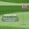 AGAS Pink Golf Flags Mini with Grommets 14x20 inch - Printed Single Sided 200D Nylon - Double Sewn Edges - Golf Flags with Canvas Heading and 3 Brass Grommets - Practice Pin Flags - Putting Green Flags - Waterproof Putting Green Flags Mini Pin Flags  view 2