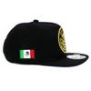 Mexican Hat Mexico State Federal Logo Embroidered Snapback Flat Bill Baseball Cap (Oaxaca- Black/Gold) view 4