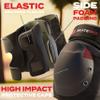 SKATEWIZ Knee and Elbow Pads Adult - Skating Protective Gear Adult - Shield - Size L Black - Skateboard Pads with Wrist Guards for Inline Skates, Roller Skate - Ice Skates for Men view 3