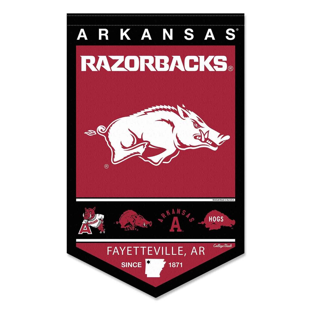 Arkansas Razorbacks Heritage History Banner Pennant