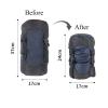 Sanmum Nylon Compression Sack for Sleeping Bag, Lightweight Stuff Bag Organizer for Camping Backpacking Hiking (9L-18L,Darkblue) view 3