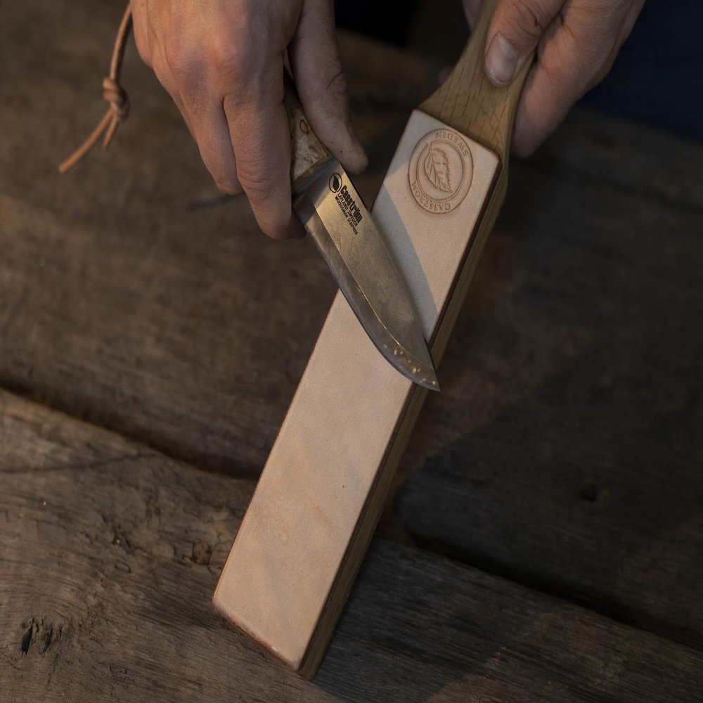 Casstrm Handmade Paddle Strigel, 28x4,5x3cm, Natural Oak