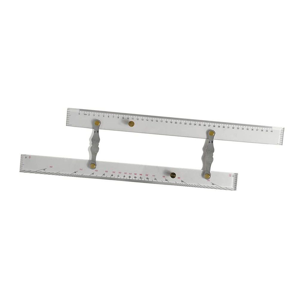 Navigation Parallel Ruler, Clear Scale Marine Navigation Parallel Ruler Accurate for Measuring (600mm)