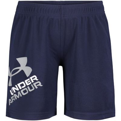 Under Armour Boys' Prototype Performance Shorts, Elastic Waistband, Lightweight & Fast-Drying, Navy Mid, 3T