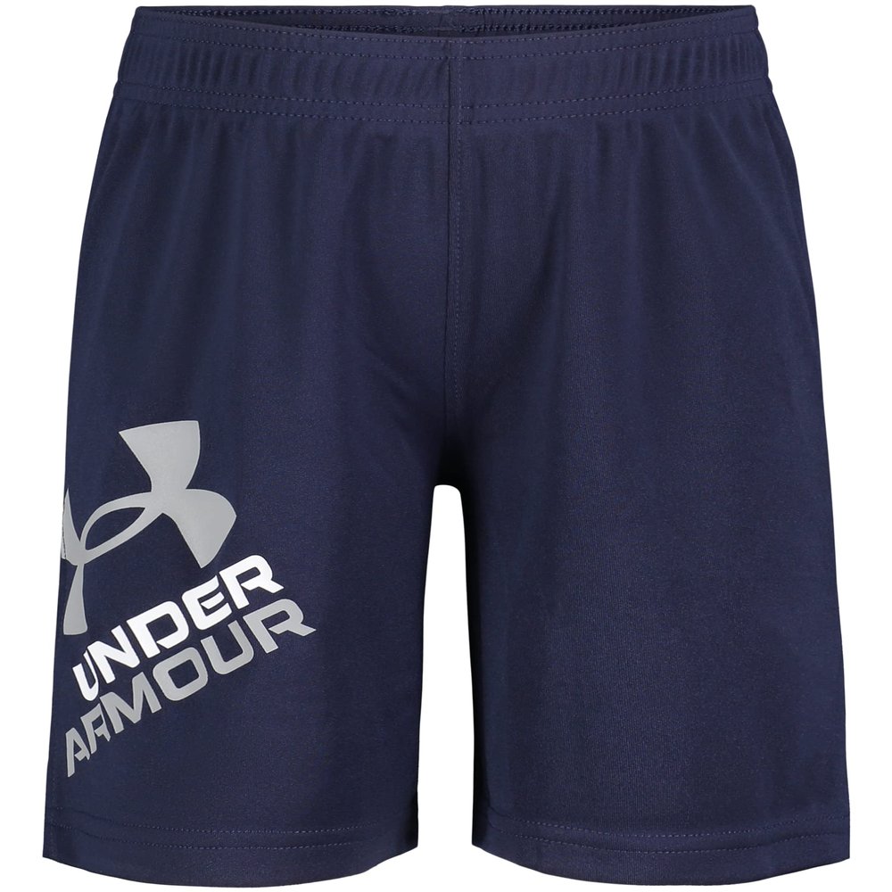 Under Armour Boys' Prototype Performance Shorts, Elastic Waistband, Lightweight & Fast-Drying, Navy Mid, 3T