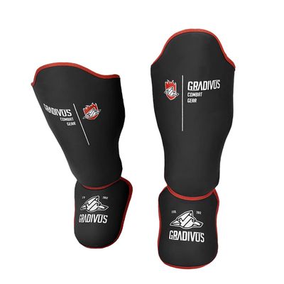 PRO Standard Competition Shin Guards for Martial Arts (X-Large, Black)