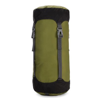 Azarxis Compression Stuff Sack for Sleeping Bag, Lightweight Compression Bag for Clothes Storage Water Resistant Compact for Outdoor Camping Hiking Backpacking Travelling Trekking (Army Green - L)