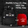 AmStaff Fitness Tactical Weighted Vest - Adjustable Weight Vests for Men & Women - Versatile Wearable Weighted Vest for Fitness Workouts, Strength and Endurance Training, Running, WO - (14lb) view 2