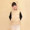 Toddler Girl Boys Vest Winter uffer Lightweight Bear Ears Hooded Vests Toddler Outwear Photoshoot (Yellow, 3-4 Years) view 3