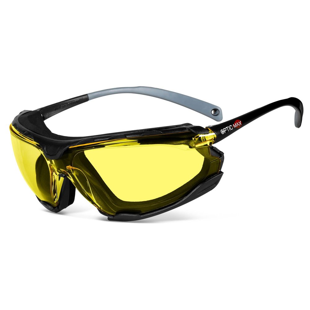 Glove Station Optic Max - Anti-fog Protective Eyewear for Men - Safety Glasses with 3 Lens Options - Clear, Amber or Gray
