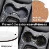 Gold and Black Marble Texture Wood Car Coasters for Cup Holders Drink Coaster Cup Mat Car Accessories for Women Men 2PCS view 3