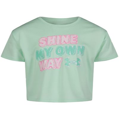 Under Armour UA Shine My OWN Way SS, Aqua Foam Shine, 5