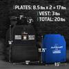 AmStaff Fitness Tactical Weighted Vest - Adjustable Weight Vests for Men & Women - Versatile Wearable Weighted Vest for Fitness Workouts, Strength and Endurance Training, Running, WO - (20lb) view 2