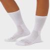 32 Degrees Women's 5 Pack Comfort Crew Socks | Anti-Odor | Arch Support | Active | Casual | Work, White, Medium view 2