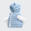Toddler Girl Boys Vest Coat Winter uffer Lightweight Bear Ears HoodedVests Cute Thick Soft (Light Blue, 12-18 Months) view 2