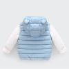 Toddler Girl Boys Vest Coat Winter uffer Lightweight Bear Ears HoodedVests Cute Thick Soft (Light Blue, 12-18 Months) view 3