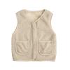 Toddler Girl Boys Vest Coat Warm Thick Cotton Vests Padded aistcoat Toddler Outwear Photoshoot 3-12 (White, 7-8 Years) view 1