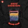 GNARLY DOOD New River Gorge Rock Climbing Chalk Bag | for Outdoor, Gym, & Bouldering | Adjustable Waist Belt, Durable Drawstring Closure, & Zippered Pocket view 3