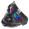 Airsoft Mask Paintball Mask Full Face Tactical Mask Suitable for ATV Motorcycle Cycling Skiing Halloween CS Game Cosplay Skull Mask (Black-Colorful Lens) view 3