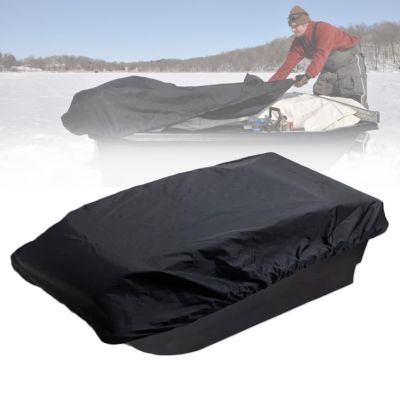 LODMOD Ice Fishing Sled Shelters Cover Fit for Camping & Hunting Travel Gear - 600D Winter Protective Accessories for Snow Rain Dust Mud Proof, 60" L x 24" W x 6" H